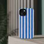 Blue Watercolor Stripe Phone Case — Magnetic Impact-Resistant - Image 27