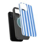 Blue Watercolor Stripe Phone Case — Magnetic Impact-Resistant - Image 54