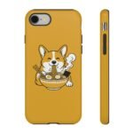 Corgi Ramen Phone Case — Cute Dog Noodle Protective Phone Cover