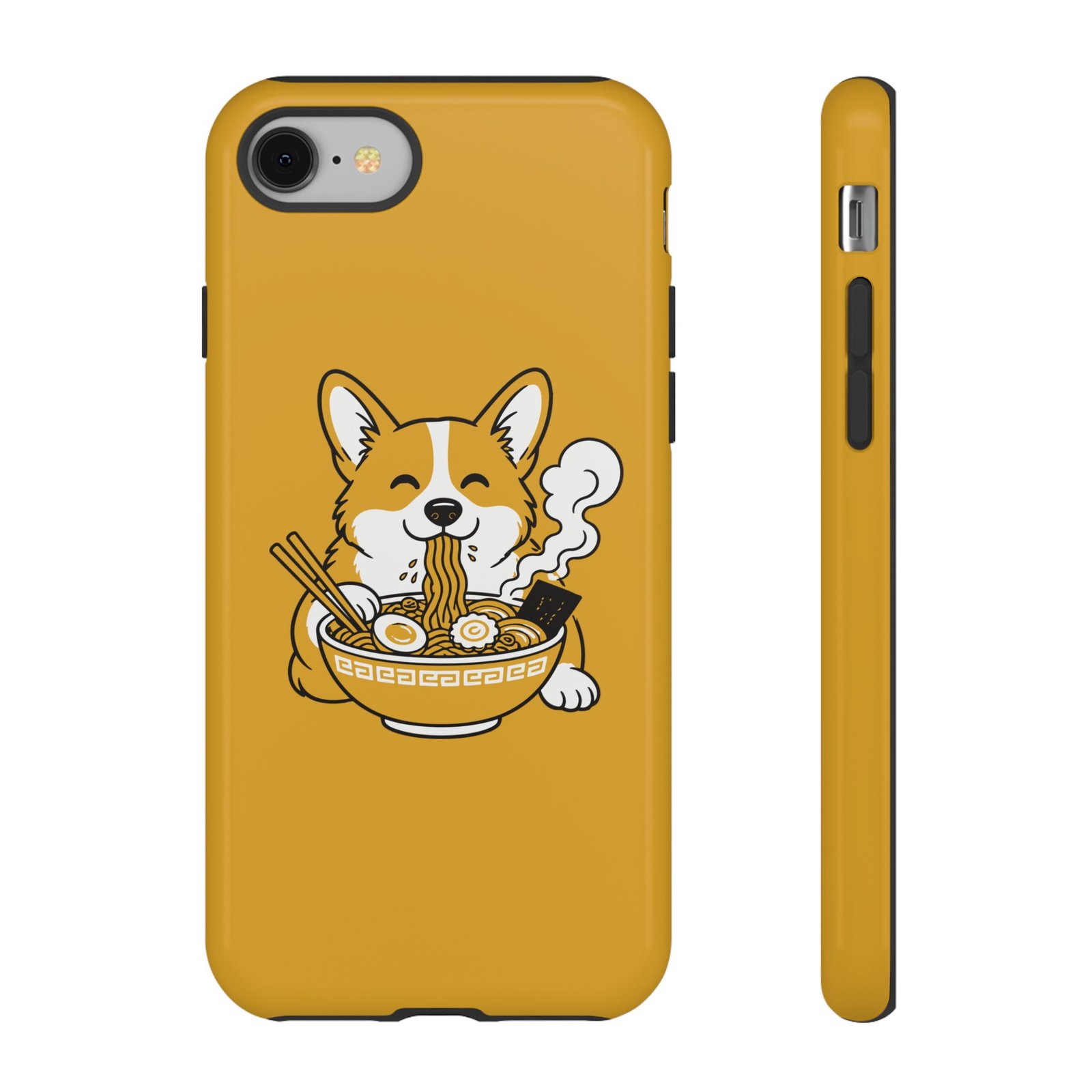 10932636108990199764_2048-1.jpeg Corgi Ramen Phone Case — Cute Dog Noodle Protective Phone Cover - Image 1