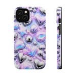 Y2k Iridescent Heart and Star Magnetic Impact Phone Case