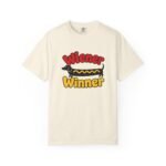 Wiener Winner dachshund hot dog T-shirt | Cute dog typography tee - Image 10