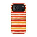 Striped Orange Watercolor Phone Case — Magnetic Impact‑Resistant - Image 63
