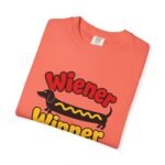Wiener Winner dachshund hot dog T-shirt | Cute dog typography tee - Image 7