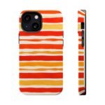 Striped Orange Watercolor Phone Case — Magnetic Impact‑Resistant - Image 15
