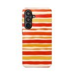 Striped Orange Watercolor Phone Case — Magnetic Impact‑Resistant - Image 65