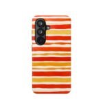 Striped Orange Watercolor Phone Case — Magnetic Impact‑Resistant - Image 64