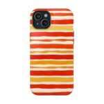 Striped Orange Watercolor Phone Case — Magnetic Impact‑Resistant - Image 26