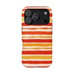 Striped Orange Watercolor Phone Case — Magnetic Impact‑Resistant - Image 61