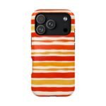 Striped Orange Watercolor Phone Case — Magnetic Impact‑Resistant - Image 60
