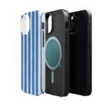 Blue Watercolor Stripe Phone Case — Magnetic Impact-Resistant - Image 32