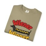 Wiener Winner dachshund hot dog T-shirt | Cute dog typography tee - Image 13