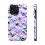 Y2k Iridescent Heart and Star Magnetic Impact Phone Case - Image 22