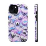 Y2k Iridescent Heart and Star Magnetic Impact Phone Case - Image 25