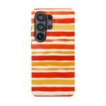 Striped Orange Watercolor Phone Case — Magnetic Impact‑Resistant - Image 66
