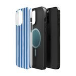 Blue Watercolor Stripe Phone Case — Magnetic Impact-Resistant - Image 44