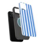 Blue Watercolor Stripe Phone Case — Magnetic Impact-Resistant - Image 66
