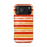 Striped Orange Watercolor Phone Case — Magnetic Impact‑Resistant - Image 62