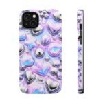 Y2k Iridescent Heart and Star Magnetic Impact Phone Case - Image 16