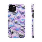 Y2k Iridescent Heart and Star Magnetic Impact Phone Case - Image 13