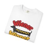Wiener Winner dachshund hot dog T-shirt | Cute dog typography tee - Image 2