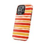 Striped Orange Watercolor Phone Case — Magnetic Impact‑Resistant - Image 48