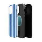 Blue Watercolor Stripe Phone Case — Magnetic Impact-Resistant - Image 20