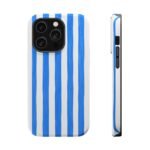Blue Watercolor Stripe Phone Case — Magnetic Impact-Resistant - Image 7