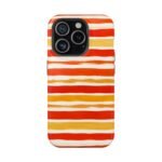Striped Orange Watercolor Phone Case — Magnetic Impact‑Resistant - Image 22