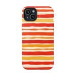 Striped Orange Watercolor Phone Case — Magnetic Impact‑Resistant - Image 28