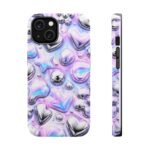 Y2k Iridescent Heart and Star Magnetic Impact Phone Case - Image 4