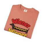 Wiener Winner dachshund hot dog T-shirt | Cute dog typography tee - Image 5