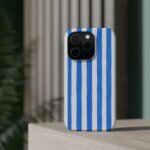 Blue Watercolor Stripe Phone Case — Magnetic Impact-Resistant - Image 9