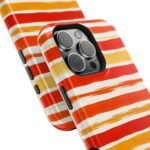 Striped Orange Watercolor Phone Case — Magnetic Impact‑Resistant - Image 53