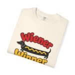 Wiener Winner dachshund hot dog T-shirt | Cute dog typography tee - Image 11