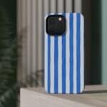 Blue Watercolor Stripe Phone Case — Magnetic Impact-Resistant - Image 48