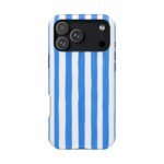 Blue Watercolor Stripe Phone Case — Magnetic Impact-Resistant - Image 108