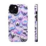 Y2k Iridescent Heart and Star Magnetic Impact Phone Case - Image 28