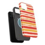 Striped Orange Watercolor Phone Case — Magnetic Impact‑Resistant - Image 30