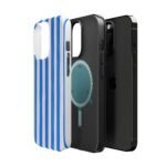 Blue Watercolor Stripe Phone Case — Magnetic Impact-Resistant - Image 41