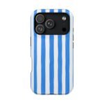 Blue Watercolor Stripe Phone Case — Magnetic Impact-Resistant - Image 105