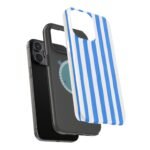 Blue Watercolor Stripe Phone Case — Magnetic Impact-Resistant - Image 72