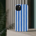 Blue Watercolor Stripe Phone Case — Magnetic Impact-Resistant - Image 15