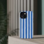 Blue Watercolor Stripe Phone Case — Magnetic Impact-Resistant - Image 33