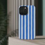 Blue Watercolor Stripe Phone Case — Magnetic Impact-Resistant - Image 45