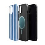 Blue Watercolor Stripe Phone Case — Magnetic Impact-Resistant - Image 26