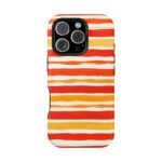 Striped Orange Watercolor Phone Case — Magnetic Impact‑Resistant - Image 50