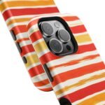 Striped Orange Watercolor Phone Case — Magnetic Impact‑Resistant - Image 51