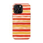 Striped Orange Watercolor Phone Case — Magnetic Impact‑Resistant - Image 33