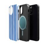 Blue Watercolor Stripe Phone Case — Magnetic Impact-Resistant - Image 35